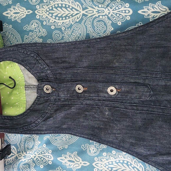Denim romper like new. - Picture 3 of 8